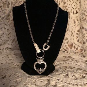 Vintage Juicy Couture Scottie Open Heart Starter Necklace